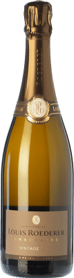 322,95 € Kostenloser Versand | Weißer Sekt Louis Roederer Millésimé Brut A.O.C. Champagne Champagner Frankreich Pinot Schwarz, Chardonnay Flasche 75 cl