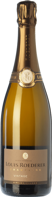 322,95 € Envío gratis | Espumoso blanco Louis Roederer Vintage Brut Gran Reserva A.O.C. Champagne Champagne Francia Pinot Negro, Chardonnay Botella 75 cl
