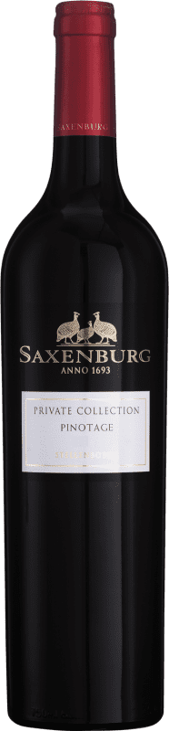 26,95 € Kostenloser Versand | Rotwein Saxenburg Private Collection I.G. Stellenbosch Coastal Region Südafrika Pinotage Flasche 75 cl