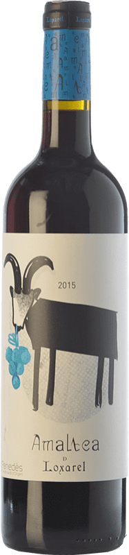 8,95 € Free Shipping | Red wine Loxarel Amaltea Negre Aged D.O. Penedès Catalonia Spain Tempranillo, Merlot, Cabernet Sauvignon Bottle 75 cl