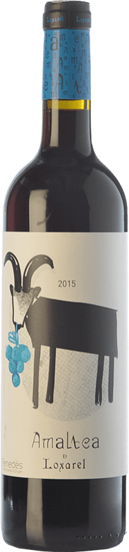 9,95 € Free Shipping | Red wine Loxarel Amaltea Negre Aged D.O. Penedès Catalonia Spain Tempranillo, Merlot, Cabernet Sauvignon Organic Bottle 75 cl