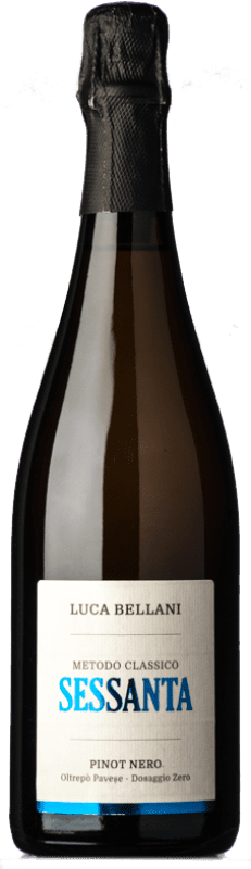 25,95 € Envoi gratuit | Vin Mousseux Blanc Luca Bellani Sessanta Zéro Dosage — Brut Nature Classique D.O.C. Oltrepò Pavese Lombardia Italie Pinot Noir Bouteille 75 cl
