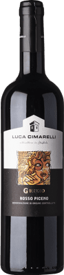 11,95 € 免费送货 | 红酒 Luca Cimarelli D.O.C. Rosso Piceno 马尔凯 意大利 Montepulciano 瓶子 75 cl