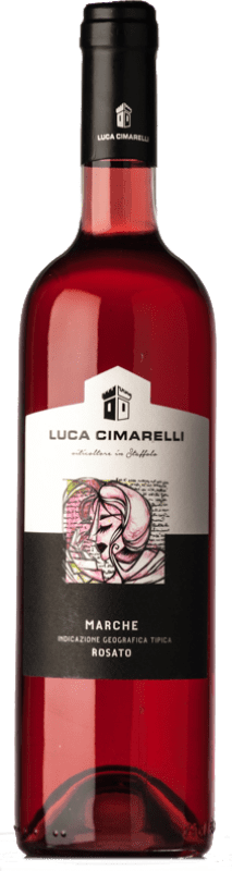 7,95 € 免费送货 | 玫瑰酒 Luca Cimarelli Rosato I.G.T. Marche 马尔凯 意大利 Montepulciano 瓶子 75 cl