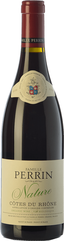10,95 € Envío gratis | Vino tinto Nicolas Perrin Nature Organic Roble A.O.C. Côtes du Rhône Rhône Francia Syrah, Garnacha Botella 75 cl