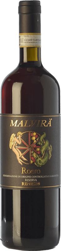 34,95 € 免费送货 | 红酒 Malvirà Renesio 预订 D.O.C.G. Roero 皮埃蒙特 意大利 Nebbiolo 瓶子 75 cl