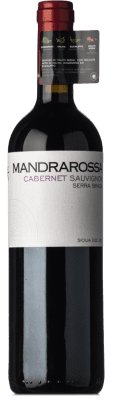 9,95 € 免费送货 | 红酒 Mandrarossa Serra Brada D.O.C. Sicilia 西西里岛 意大利 Cabernet Sauvignon 瓶子 75 cl