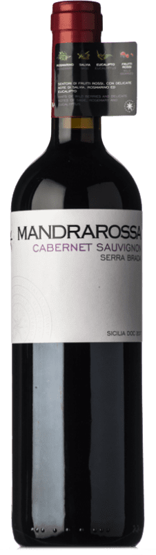 9,95 € Envoi gratuit | Vin rouge Mandrarossa Serra Brada D.O.C. Sicilia Sicile Italie Cabernet Sauvignon Bouteille 75 cl