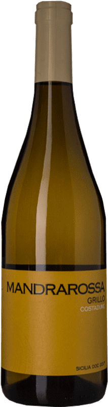 11,95 € Spedizione Gratuita | Vino bianco Mandrarossa Costadune D.O.C. Sicilia Sicilia Italia Grillo Bottiglia 75 cl