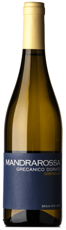 12,95 € Бесплатная доставка | Белое вино Mandrarossa Costadune D.O.C. Sicilia Сицилия Италия Grecanico Dorato бутылка 75 cl