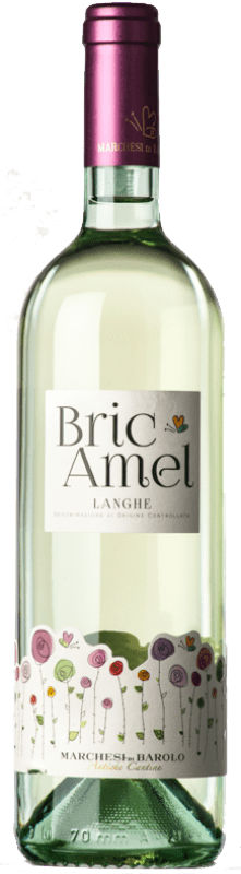 18,95 € Envio grátis | Vinho Branco Marchesi di Barolo Bric Amel D.O.C. Langhe Piemonte Itália Arneis, Chardonnay, Sauvignon 75 cl