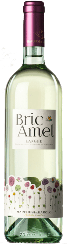 17,95 € Envío gratis | Vino blanco Marchesi di Barolo Bianco Bric Amel D.O.C. Langhe Piemonte Italia Arneis, Chardonnay, Sauvignon Botella 75 cl