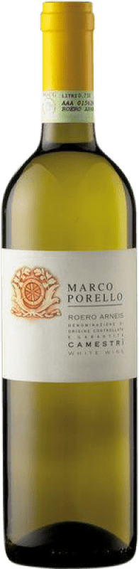 13,95 € Envio grátis | Vinho branco Marco Porello Camestrì D.O.C.G. Roero Piemonte Itália Arneis Garrafa 75 cl