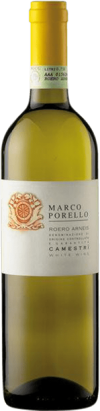 9,95 € Spedizione Gratuita | Vino bianco Marco Porello Camestrì D.O.C.G. Roero Piemonte Italia Arneis Bottiglia 75 cl
