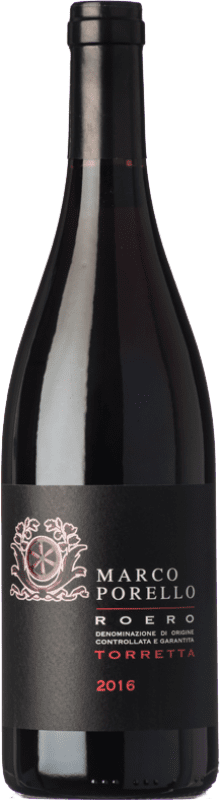 21,95 € 免费送货 | 红酒 Marco Porello Torretta D.O.C.G. Roero 皮埃蒙特 意大利 Nebbiolo 瓶子 75 cl