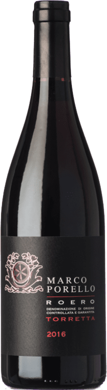 21,95 € Kostenloser Versand | Rotwein Marco Porello Torretta D.O.C.G. Roero Piemont Italien Nebbiolo Flasche 75 cl