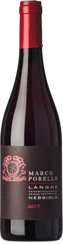 16,95 € Бесплатная доставка | Красное вино Marco Porello D.O.C. Langhe Пьемонте Италия Nebbiolo бутылка 75 cl