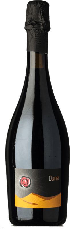 10,95 € Free Shipping | Red Sparkling Wine Mariotti Dune Frizzante — Semi-Sparkling I.G.T. Emilia Romagna Emilia-Romagna Italy Ancellotta Bottle 75 cl