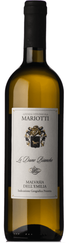 12,95 € Spedizione Gratuita | Vino bianco Mariotti Le Dune Bianche I.G.T. Emilia Romagna Emilia-Romagna Italia Malvasia di Candia Aromatica Bottiglia 75 cl