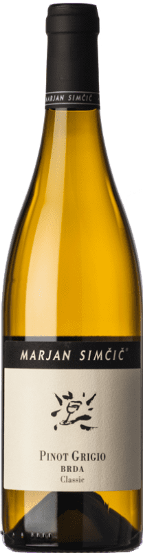 17,95 € Бесплатная доставка | Белое вино Simčič Marjan I.G. Primorska Goriška Brda Словения Pinot Grey бутылка 75 cl