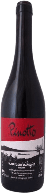 34,95 € Kostenloser Versand | Rotwein Le Coste Pinotto I.G. Vino da Tavola Latium Italien Syrah, Spätburgunder Flasche 75 cl