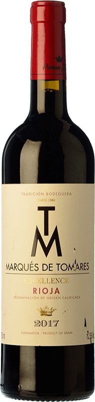 7,95 € 免费送货 | 红酒 Marqués de Tomares Excelence 橡木 D.O.Ca. Rioja 拉里奥哈 西班牙 Tempranillo, Graciano 瓶子 75 cl