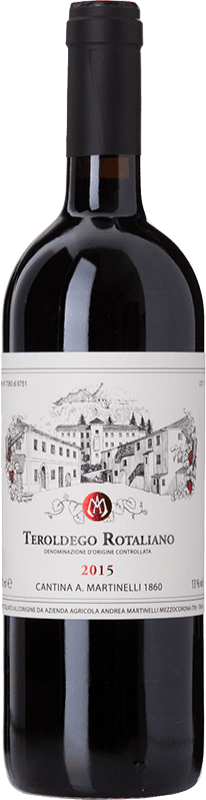 19,95 € Kostenloser Versand | Rotwein Martinelli D.O.C. Teroldego Rotaliano Trentino-Südtirol Italien Teroldego Flasche 75 cl