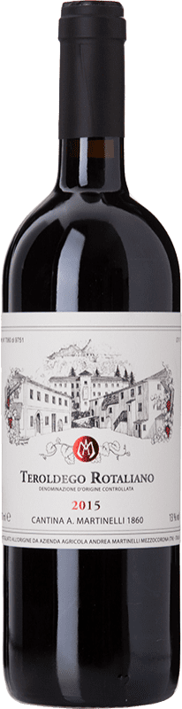 19,95 € Envío gratis | Vino Tinto Martinelli D.O.C. Teroldego Rotaliano Trentino-Alto Adige Italia Teroldego 75 cl