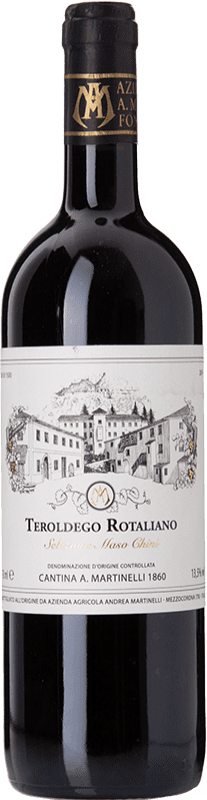 27,95 € 免费送货 | 红酒 Martinelli Sel Maso Chini D.O.C. Teroldego Rotaliano 特伦蒂诺 - 上阿迪杰 意大利 Teroldego 瓶子 75 cl