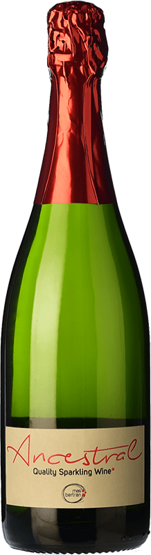 13,95 € Free Shipping | White Sparkling Wine Mas Bertran Brut Nature Ancestral Young D.O. Penedès Catalonia Spain Xarel·lo Bottle 75 cl