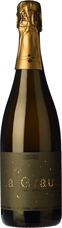 23,95 € 送料無料 | 白スパークリングワイン Mas Bertran La Graua ブルットの自然 予約 D.O. Penedès カタロニア スペイン Macabeo, Xarel·lo ボトル 75 cl