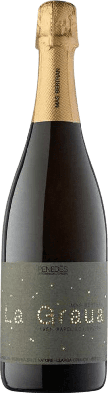 28,95 € 送料無料 | 白のスパークリングワイン Mas Bertran La Graua Brut Nature — ブリュット・ナチュール レセルバ D.O. Penedès カタロニア スペイン Macabeo — マカベオ, Xarel·lo — チャレッロ 75 cl