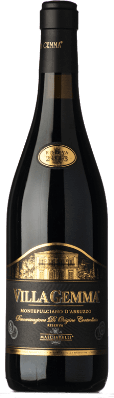 92,95 € Free Shipping | Red Wine Masciarelli Villa Gemma Reserve — Aged D.O.C. Montepulciano d'Abruzzo Abruzzo Italy Montepulciano Bottle 75 cl