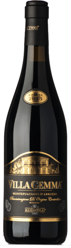 52,95 € Free Shipping | Red wine Masciarelli Villa Gemma Reserve D.O.C. Montepulciano d'Abruzzo Abruzzo Italy Montepulciano Bottle 75 cl