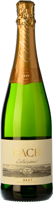 7,95 € Kostenloser Versand | Weißer Sekt Bach Extrísimo Brut — Herb D.O. Cava Spanien Macabeo, Xarel·lo, Parellada 75 cl