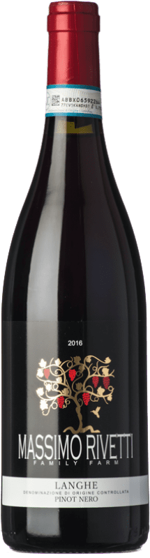 22,95 € Envoi gratuit | Vin rouge Massimo Rivetti D.O.C. Langhe Piémont Italie Pinot Noir Biologique Bouteille 75 cl