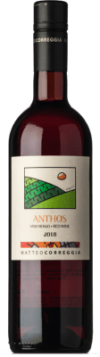 19,95 € Free Shipping | Red wine Matteo Correggia Anthos D.O.C. Piedmont Piemonte Italy Brachetto Bottle 75 cl