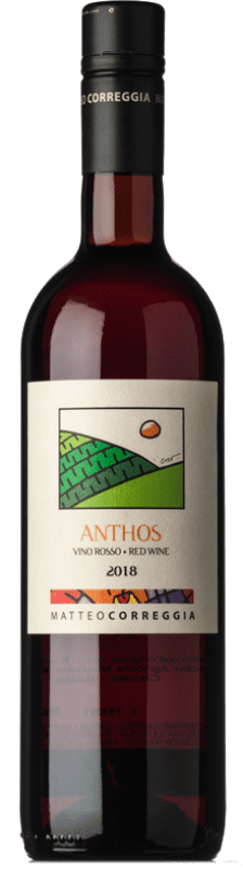 16,95 € Бесплатная доставка | Красное вино Matteo Correggia Anthos D.O.C. Piedmont Пьемонте Италия Brachetto бутылка 75 cl