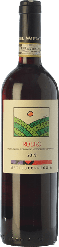 18,95 € Spedizione Gratuita | Vino rosso Matteo Correggia D.O.C.G. Roero Piemonte Italia Nebbiolo Bottiglia 75 cl