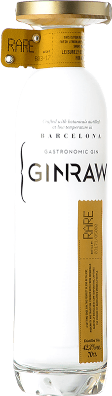 51,95 € Free Shipping | Gin Mediterranean Premium Ginraw Barcelona D.O. Catalunya Catalonia Spain Bottle 70 cl