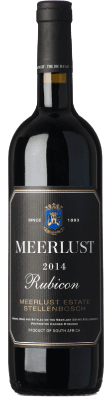 63,95 € Бесплатная доставка | Красное вино Meerlust Rubicon I.G. Stellenbosch Стелленбош Южная Африка Merlot — Мерло, Cabernet Sauvignon — Каберне Совиньон, Cabernet Franc — Каберне Фран 75 cl