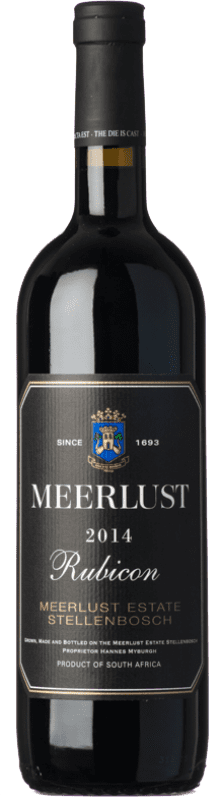 59,95 € Envoi gratuit | Vin rouge Meerlust Rubicon I.G. Stellenbosch Stellenbosch Afrique du Sud Merlot, Cabernet Sauvignon, Cabernet Franc Bouteille 75 cl