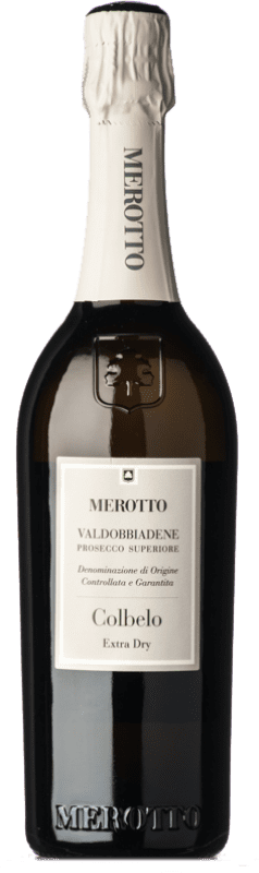 15,95 € Envio grátis | Espumante branco Merotto Extradry Colbelo Extra Seco D.O.C.G. Prosecco di Conegliano-Valdobbiadene Vêneto Itália Glera Garrafa 75 cl