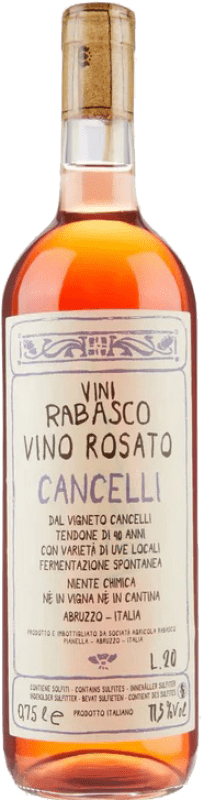 16,95 € Kostenloser Versand | Rosé-Wein Rabasco Cancelli Rosato D.O.C. Abruzzo Abruzzen Italien Montepulciano Flasche 75 cl