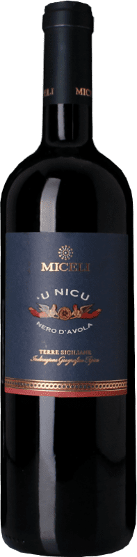 11,95 € Envio grátis | Vinho tinto Miceli U Nicu I.G.T. Terre Siciliane Sicília Itália Nero d'Avola Garrafa 75 cl