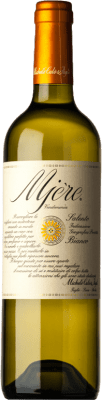 32,95 € Spedizione Gratuita | Vino bianco Michele Calò & Figli Mjère Bianco I.G.T. Salento Puglia Italia Chardonnay, Verdeca Bottiglia Magnum 1,5 L