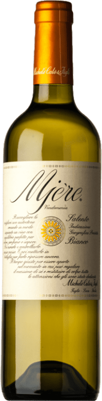 32,95 € Envio grátis | Vinho branco Michele Calò & Figli Mjère Bianco I.G.T. Salento Puglia Itália Chardonnay, Verdeca Garrafa Magnum 1,5 L