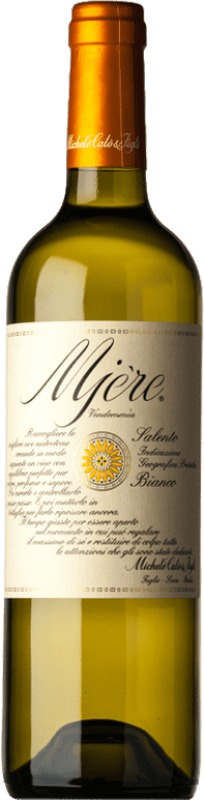26,95 € Free Shipping | White Wine Michele Calò & Figli Mjère I.G.T. Salento Puglia Italy Chardonnay, Verdeca Magnum Bottle 1,5 L
