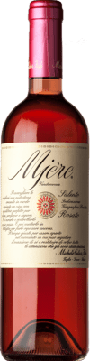 16,95 € Kostenloser Versand | Rosé-Wein Michele Calò & Figli Mjère Rosato I.G.T. Salento Apulien Italien Schwarzer Malvasier, Negroamaro Flasche 75 cl