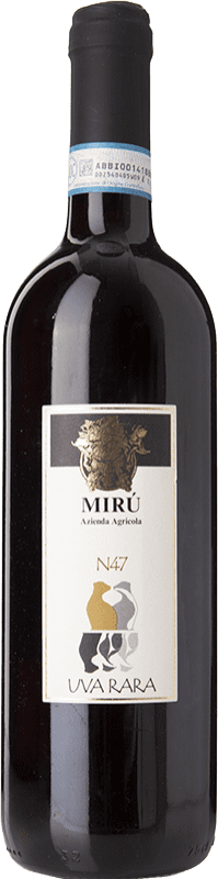 11,95 € Free Shipping | Red wine Mirù Uva D.O.C. Colline Novaresi  Piemonte Italy Rara Bottle 75 cl